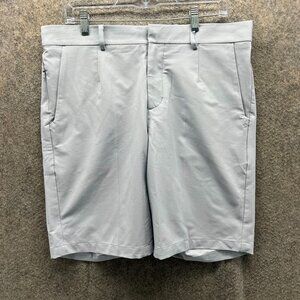 Nike Tiger Woods Golf Shorts Mens 32 Gray Performance Stretch Collection Knit